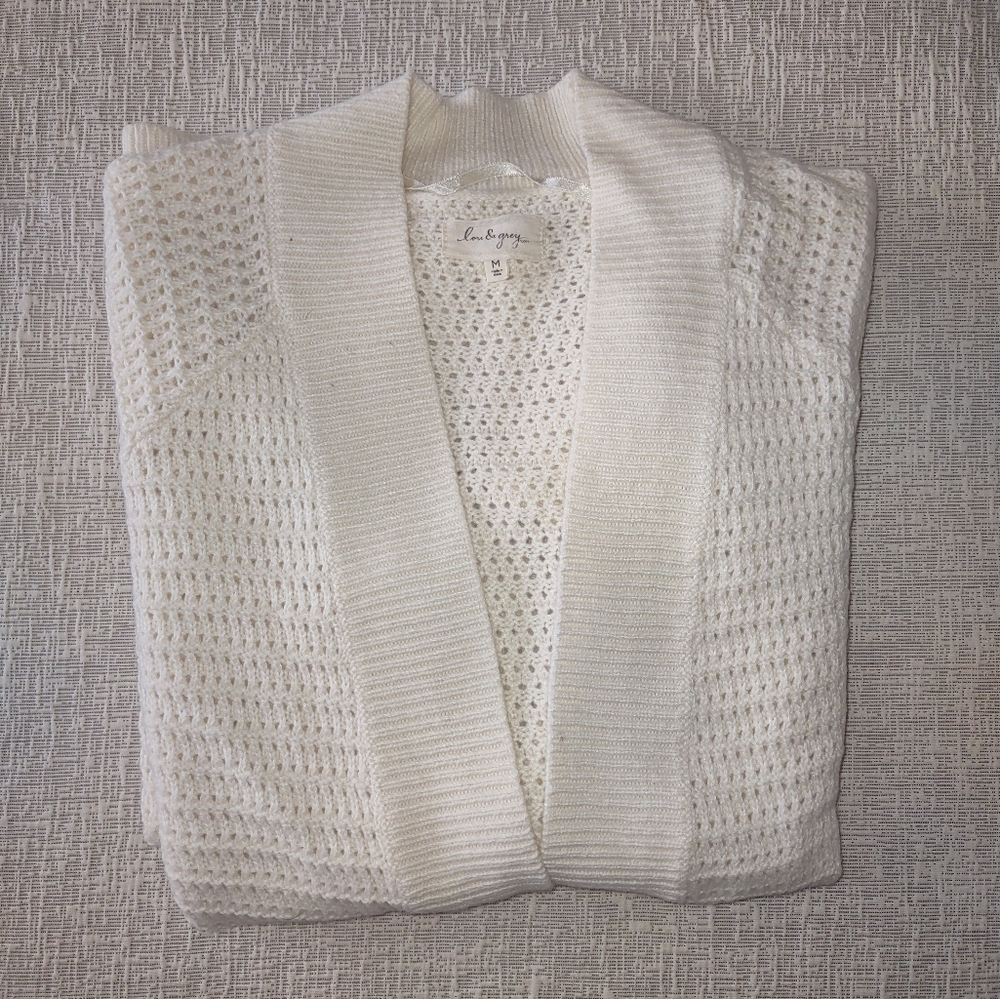 Lou & Grey Cream Textured Sweater